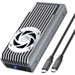 GRAUGEAR externes Gehäuse M.2 NVMe mit Lüfter...