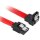 Sharkoon Kabel SATA III 90° sleeve 0.60m rot