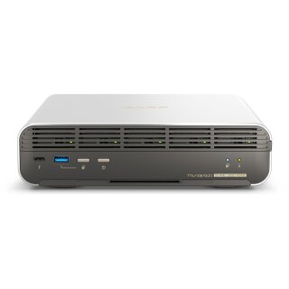 QNAP TBS-h574TX-i5-16G 5-bay All-Flash NASbook Intel Core i5-1340PE 12C/16T up to 4.50GHz onboard 16GB RAM not expandable