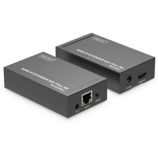 DIGITUS HDMI IP Extender Set HDMI 120m Full HD schwarz
