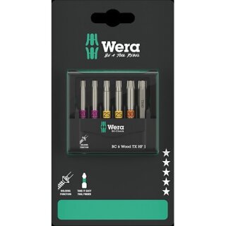 Wera Bit-Check 6 Wood TORX HF 1 SB