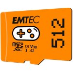 CARD Emtec m512GB UHS I U3 V30 A2 Gaming Orange