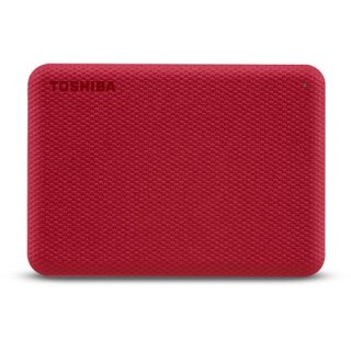 Toshiba Storage Canvio Advance 1 TB, Externe Festplatte (rot, Micro-USB-B 3.2 Gen 1 (5 Gbit/s))