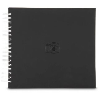 Hama Signs Spiral-Album 28x24 50 weie Seiten, schwarz 7500