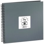 Hama Fine Art Spiral grau 36x32 50 schwarze Seiten 94874