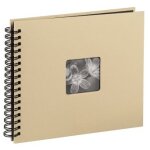 Hama Fine Art Spiral taupe 36x32 50 schwarze Seiten 10609