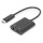 DIGITUS USB 3.1 Verteilerkabel Typ C-Klinke St/Bu/Bu 0.2m sw