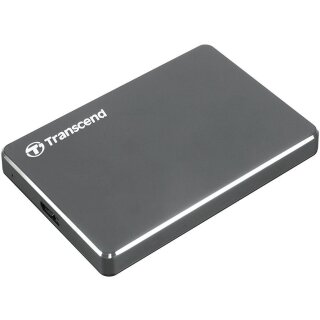 Transcend 6.3cm 1TB USB3.1 StoreJet 25C3N Iron Grey (ALU)