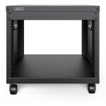 DIGITUS Universal 19-Zoll Equipment Rack mit Rollen, 8HE