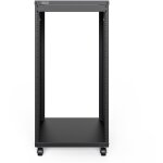 DIGITUS Universal 19-Zoll Equipment Rack mit Rollen, 21HE