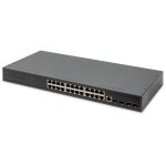 DIGITUS Switch 19" 24-Port +4x SFP+Gigabit managed...