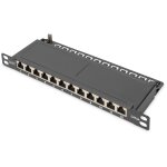 DIGITUS Patchpanel 10" Cat6A 12x RJ45 0,5HE...
