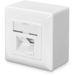 DIGITUS RJ45Dose Cat6 2xRJ45 geschirmt Aufputz...