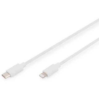 DIGITUS Daten- / Ladekabel, USB-C - Lightning, MFI 1,0m