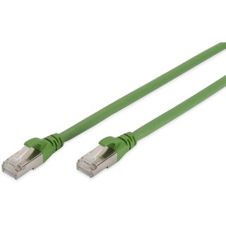 DIGITUS CAT 6A S/FTP Patchkabel, PUR (TPU), 10m, grün