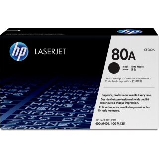 HP 80A original Toner cartridge CF280A black standard capacity 2.560 pages 1-pack
