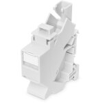 DIGITUS Hutschinenadapter für Keystone Module IP20...