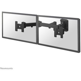 Wandhalterung mit drei Drehpunkten für zwei Flachbildschirme bis 27" (69 cm) 6KG FPMA-W960D Neomounts