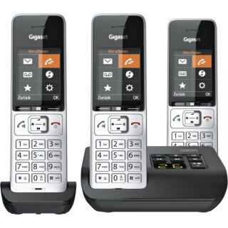 Gigaset Comfort 500A trio silber-schwarz