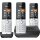 Gigaset Comfort 500A trio silber-schwarz
