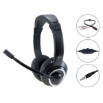 CONCEPTRONIC Headset Klinke Mikro,int.Bed.Stereo 2.0m sw