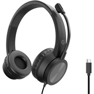 CONCEPTRONIC Headset USB-C Mikro,int.Bed.Stereo 2.0m sw