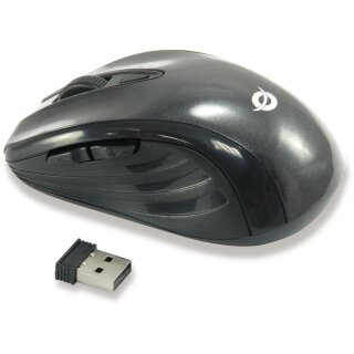 CONCEPTRONIC Optical Wireless 6-Tasten Travel USB Maus sw