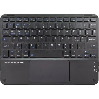 CONCEPTRONIC Wireless Tastatur, Layout italien. 10" schwarz