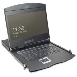 Digitus 19" LCD KVM Konsole, 8-Port CAT 5, deutsche...