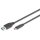 DIGITUS USB 3.0 Anschlusskabel Typ C -A St/St 1.0m, sw