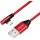 USB 2.0-Kabel USB/USB-C 30cm rot 90°-Stecker
