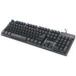 MANHATTAN USB-Gaming-Tastatur mit LEDs und Metallunterseite