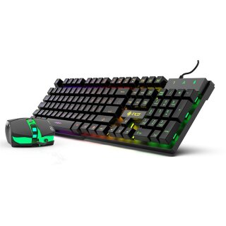 Incase Gaming Tastatur IKG-448 inkl. Maus, RGB, dt. Layout retail