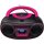 Denver DAB+ Boombox Mit DAB+/FM-Radio, Bluetooth-Funktion,pink