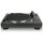 LENCO L-3808 Plattenspieler mit Direktantrieb & USB, schwarz