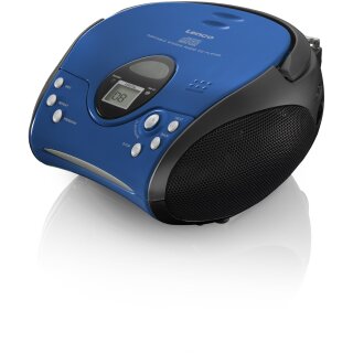 Lenco SCD-24 blau/schwarz