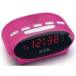 LENCO ICR-210 FM-Uhrenradio & Radiowecker. pink