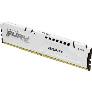 KINGSTON FURY Beast 16GB DIMM DDR5 5200MT/s DDR5 CL40 White XMP