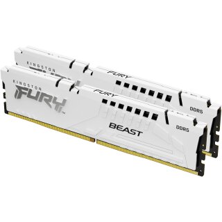 KINGSTON FURY Beast 64GB DIMM DDR5 6000MT/s DDR5 CL36 Kit of 2 White EXPO