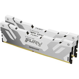 KINGSTON FURY Renegade 32GB DIMM DDR5 6400MT/s DDR5 CL32 Kit of 2 White XMP
