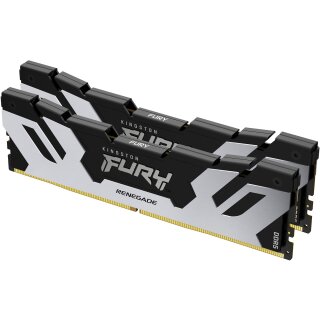 KINGSTON 32GB 8000MT/s DDR5 CL38 DIMM Kit of 2 FURY Renegade Silver XMP