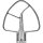 Kitchenaid KSM5THFBSS Edelstahl Flachrührer für 5KSM175-185