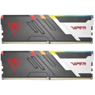 32 GB Patriot DIMM 6000 (2x 16 GB) Dual-Kit (schwarz, PVVR532G600C30K, Viper Venom RGB, INTEL XMP, AMD EXPO)