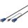 KVM Kabel-Satz.VGA.PS/2-Mouse.PS/2-Keyboard. USB HD DB15/M.2xMiniDIN6/M. USB typeA/M - HD DB15/M schwarz. 5 M DIGITUS