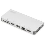 D DIGITUS HDMI/VGA/2xUSB3.0/USB-C/RJ45 Ethernet/2x card...