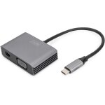 Adapter DIGITUS mini DP + VGA Adapter 20cm 4K/30Hz Silber...