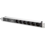 DIGITUS PDU 1HE 6x Schuko 16A Ausgänge 230V/16A schwarz