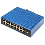 Digitus 16+2P Industrial Gigabit Ethernet PoE Switch L2...