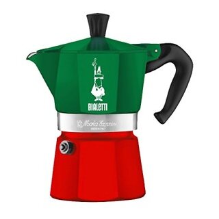 Bialetti Mokka-Kanne 0.1 l New Venus *Grün/Rot*