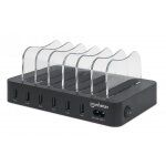 MANHATTAN 6-Port USB-Ladestation USB-A-Ports 2,4 A/5 V 55W